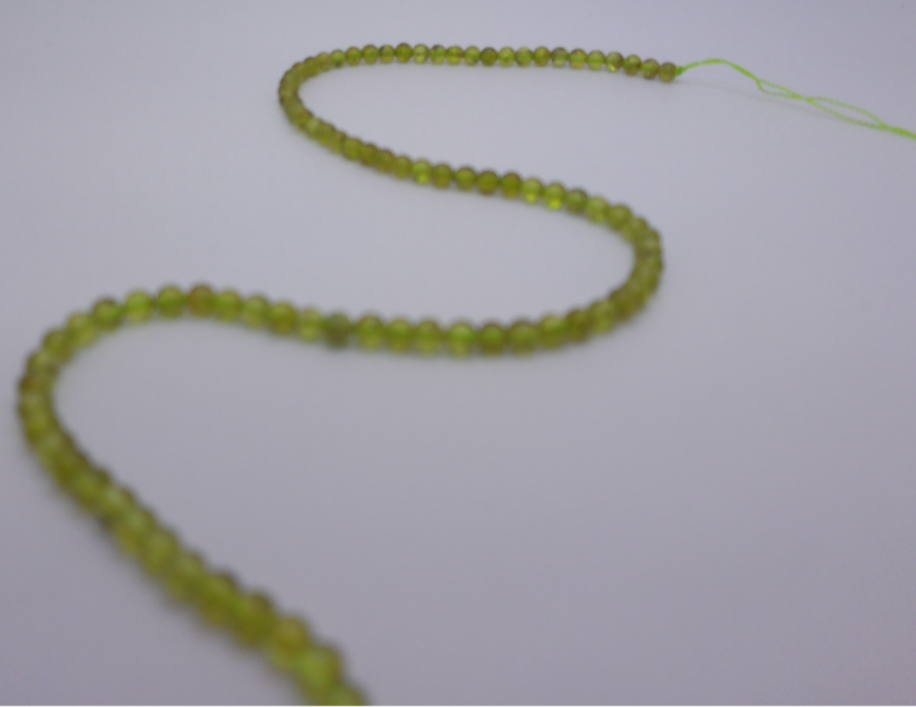 Green Peridot Nugget Beads